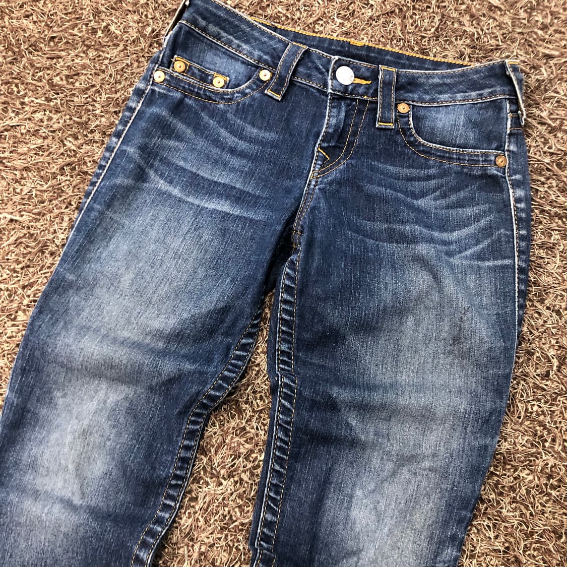 트루릴리전 하이 라이즈 워싱 데님 팬츠 상품이미지3