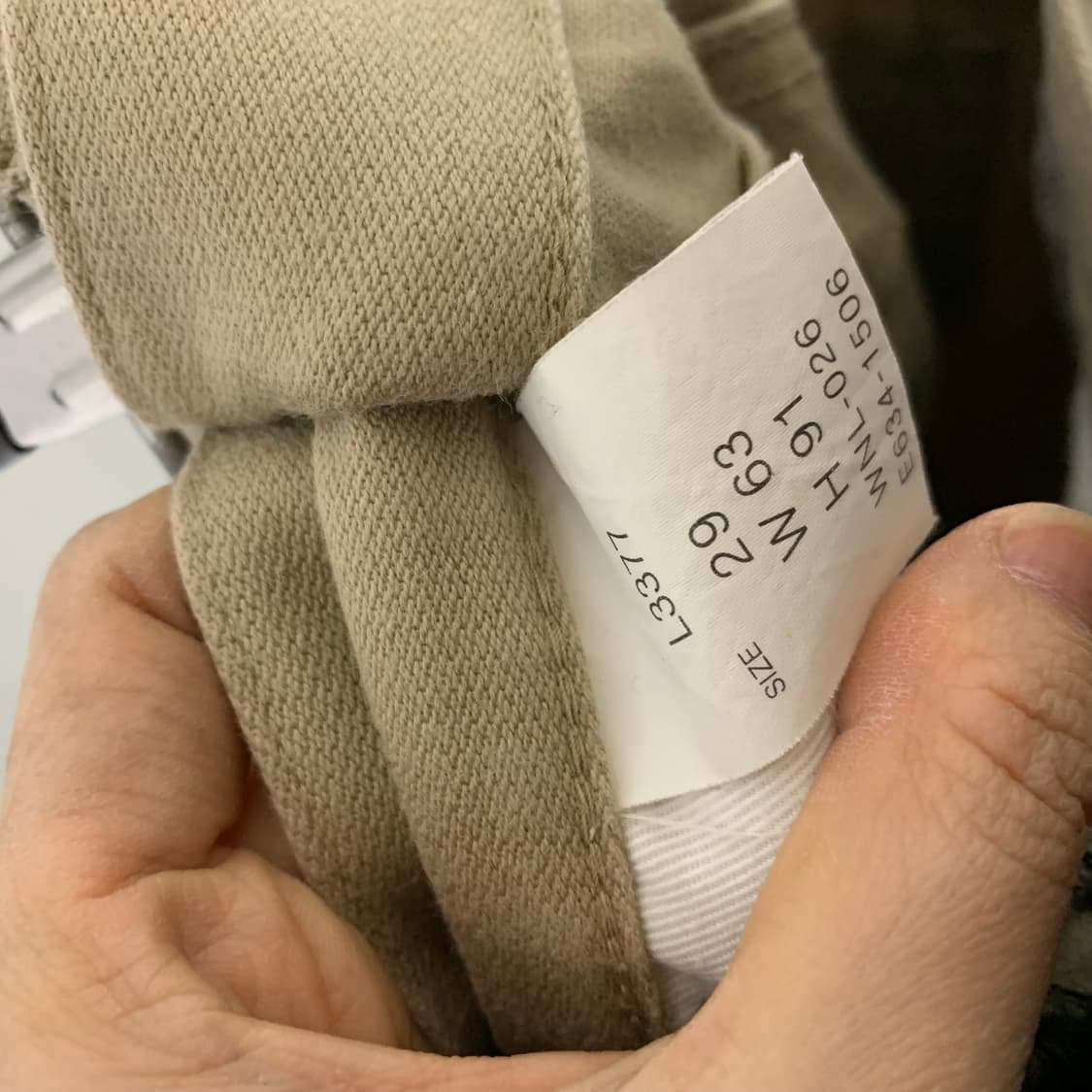 랭글러 빈티지 베이지 부츠컷 팬츠 27인치 여자 바지 상품이미지9