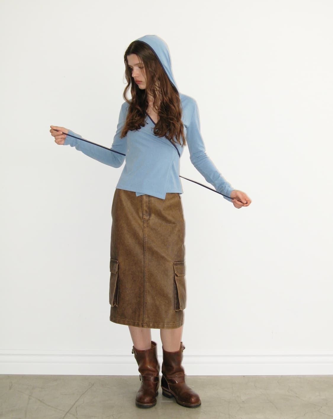 폴리수엠 스트랩 가디건 스카이블루(새상품) 상품이미지3