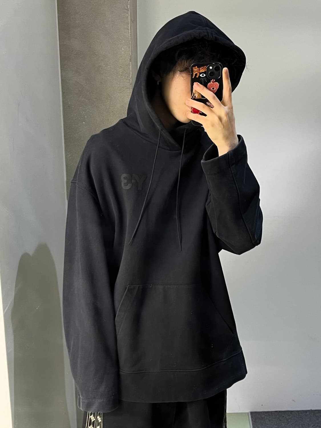 Y-3 클래식 로고 오버사이즈 후드티 상품이미지1