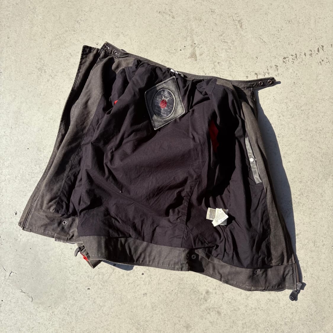 디젤 워시드 코튼&스웨이드 바이커 자켓 상품이미지8