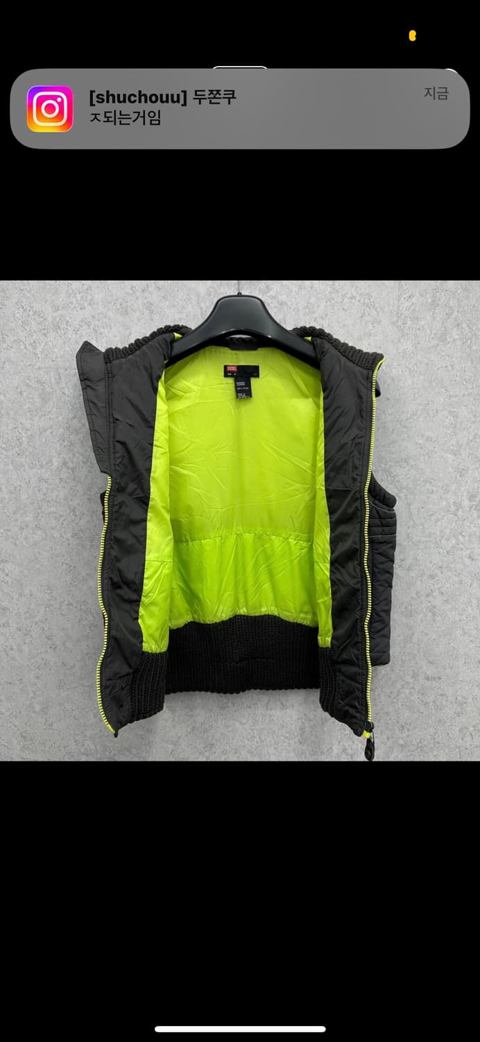 디젤 누빔 패딩 조끼 상품이미지3