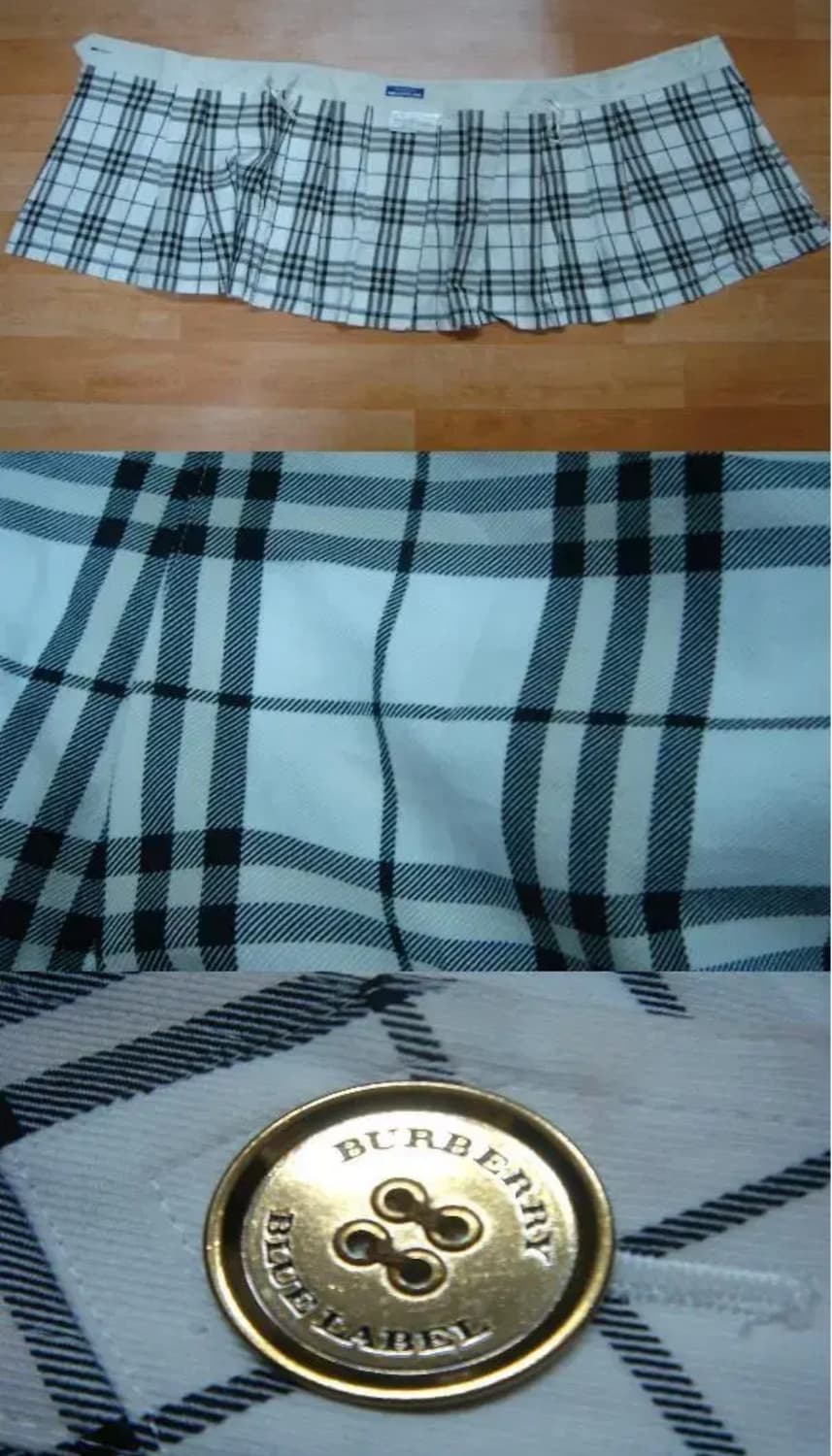 BURBERRY 버버리 블루라벨 미니스커트(코튼)38 사이즈 상품이미지4
