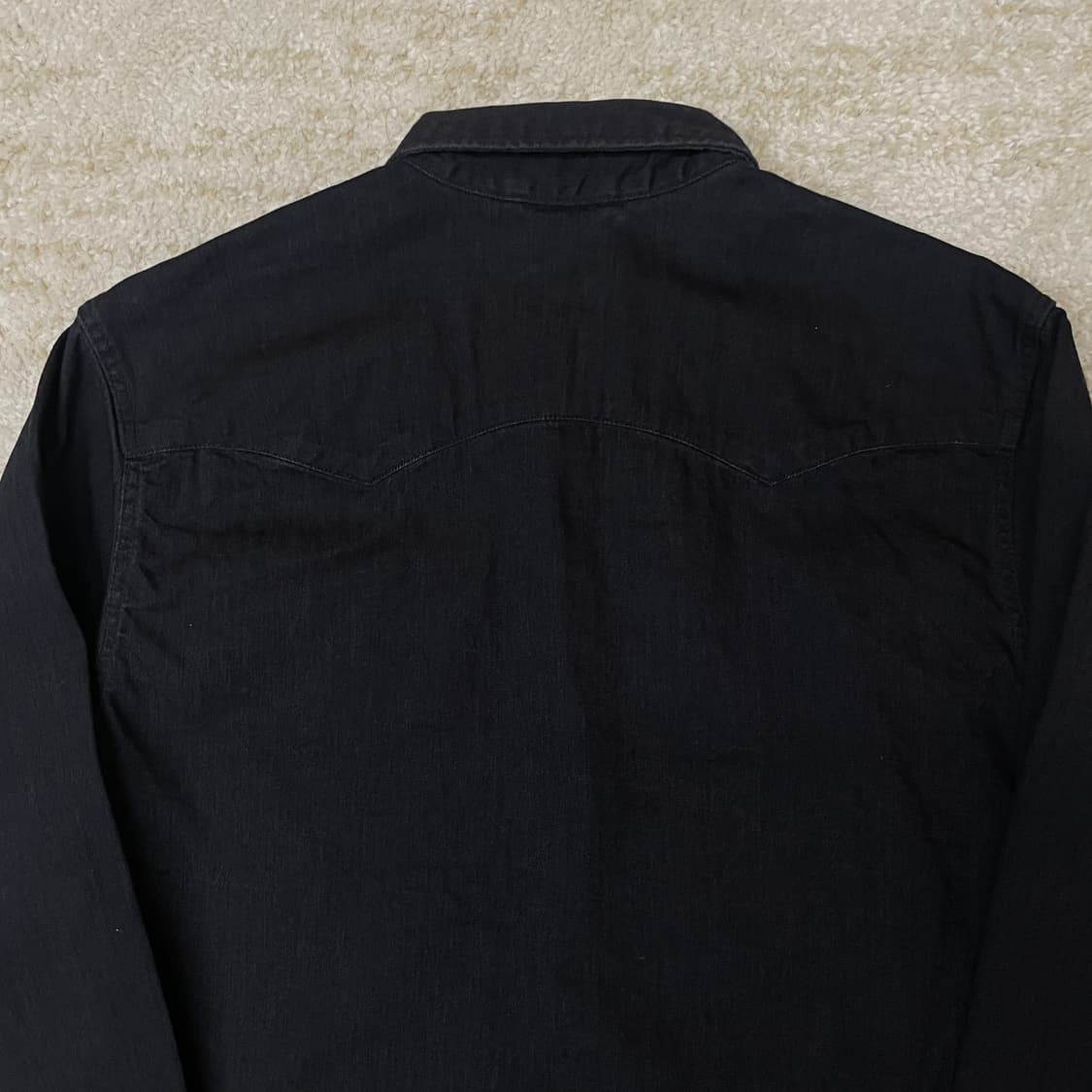 [M] Levis 리바이스 바스토우 웨스턴 블랙 데님셔츠 자켓 상품이미지5