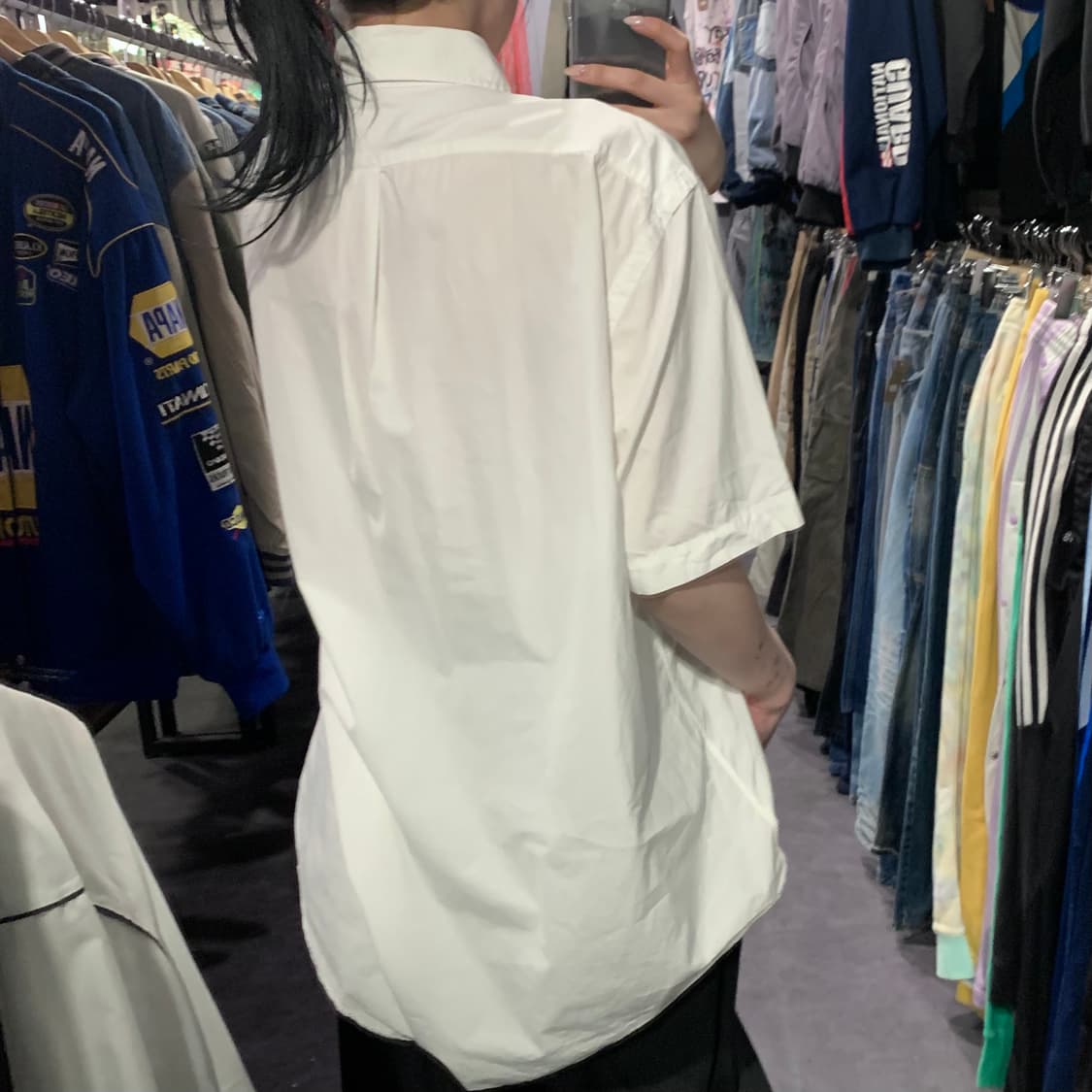 [IM] 폴로 랄프로렌 시그니처 포니 반팔 셔츠 화이트 상품이미지5