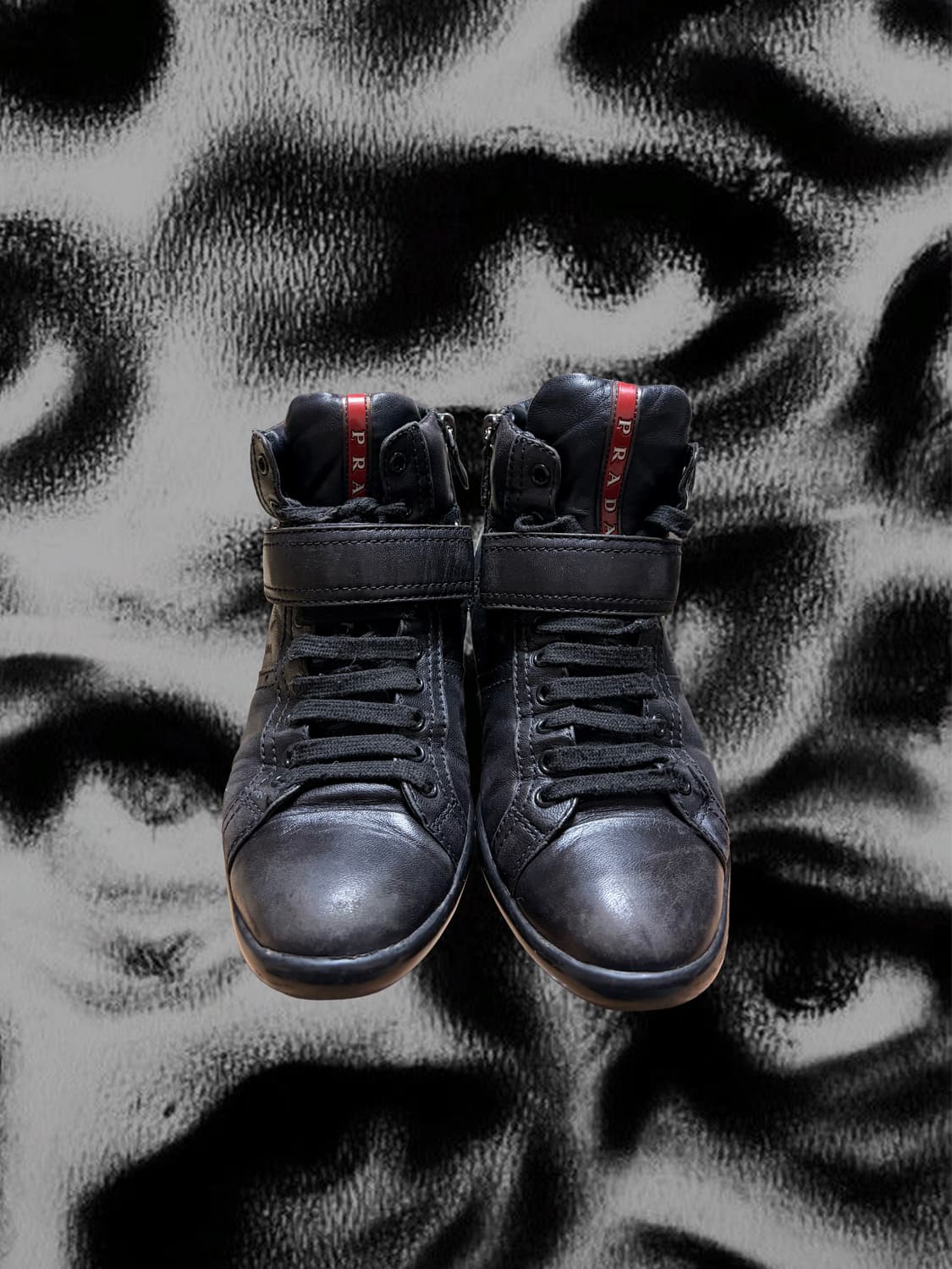 프라다스포츠 벨크로 집업 하이탑 스니커즈 36.5 상품이미지3
