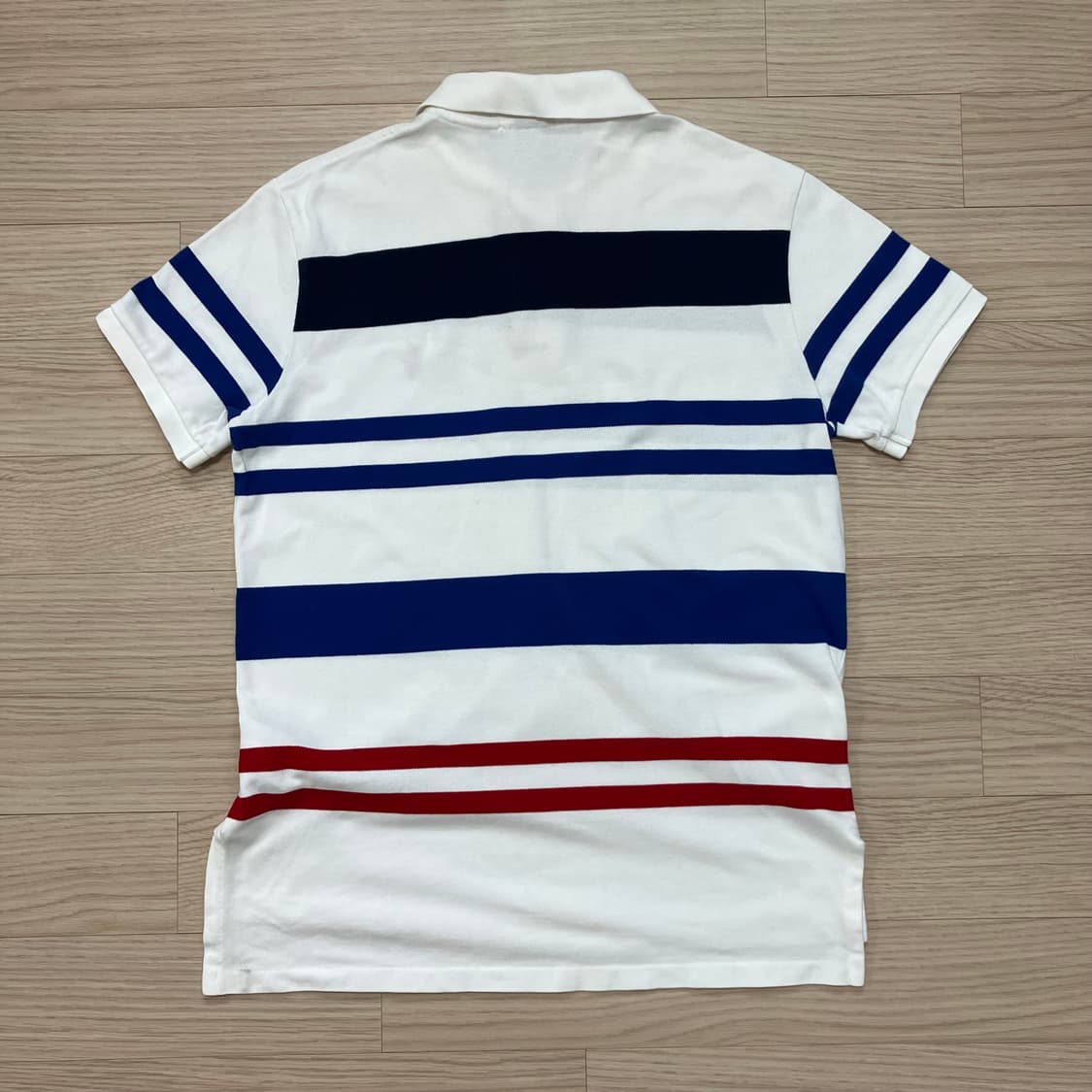 [Polo] 90s 폴로 랄프로렌 멀티 스트라이프 반팔 카라티 상품이미지2