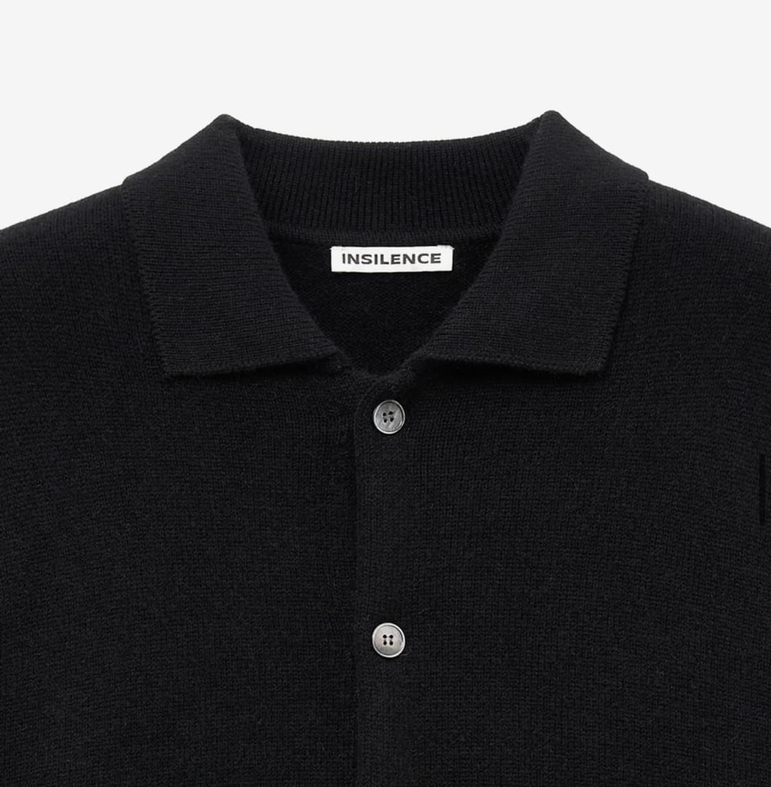 인사일런스 앙고라 믹스드 칼라 카디건 BLACK L사이즈 상품이미지4