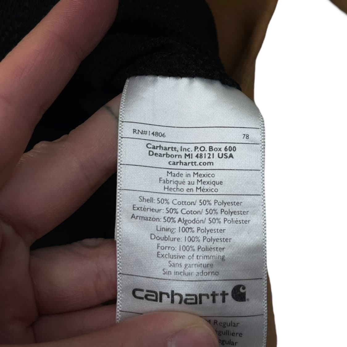 칼하트 써멀 후드집업 상품이미지5