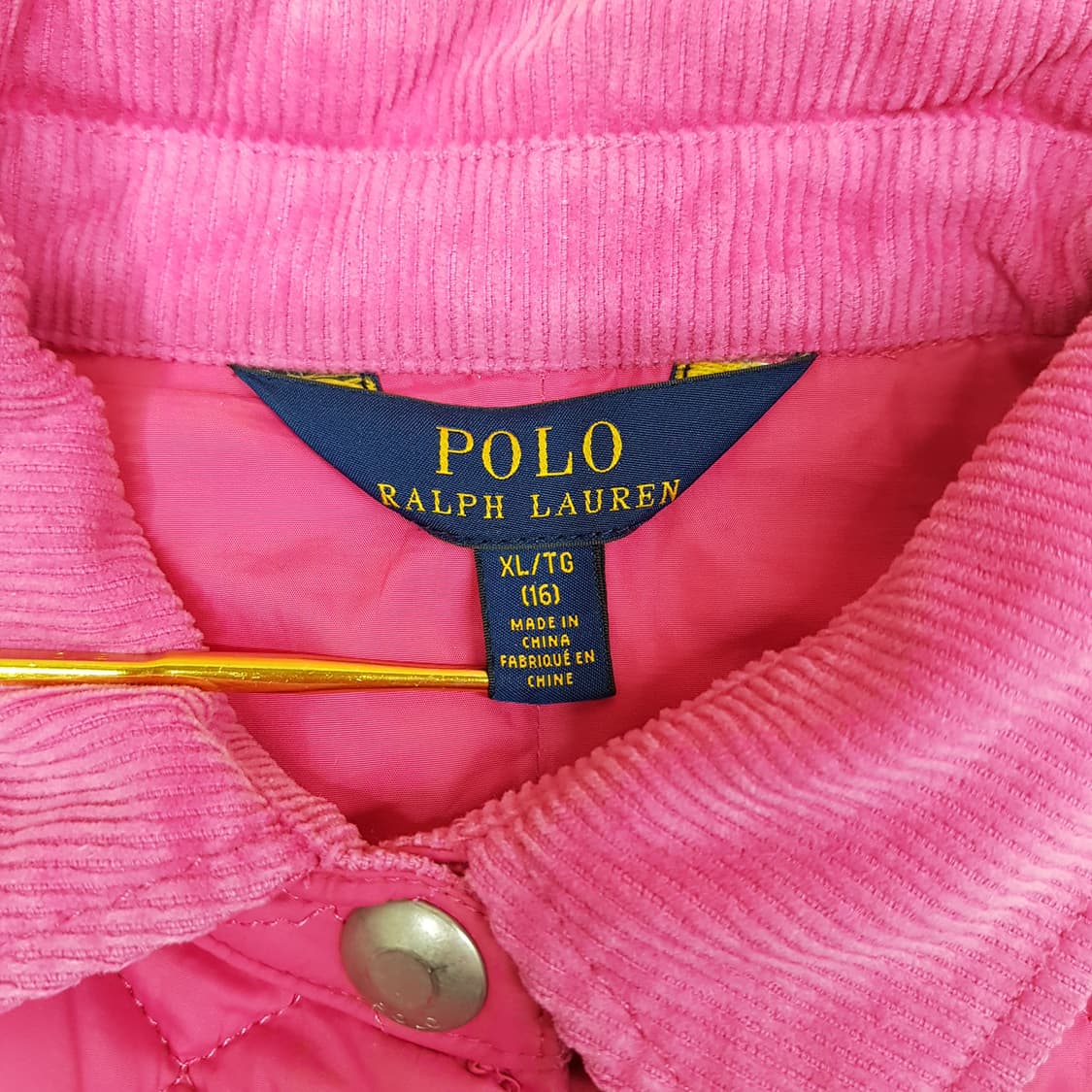 폴로 랄프로렌 POLO  퀼팅 코듀로이 카라 자켓 걸즈 160사이즈 상품이미지3