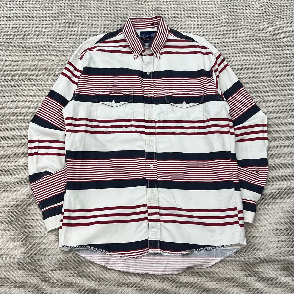 랭글러 스트라이프 워크셔츠 r3378 상품이미지1