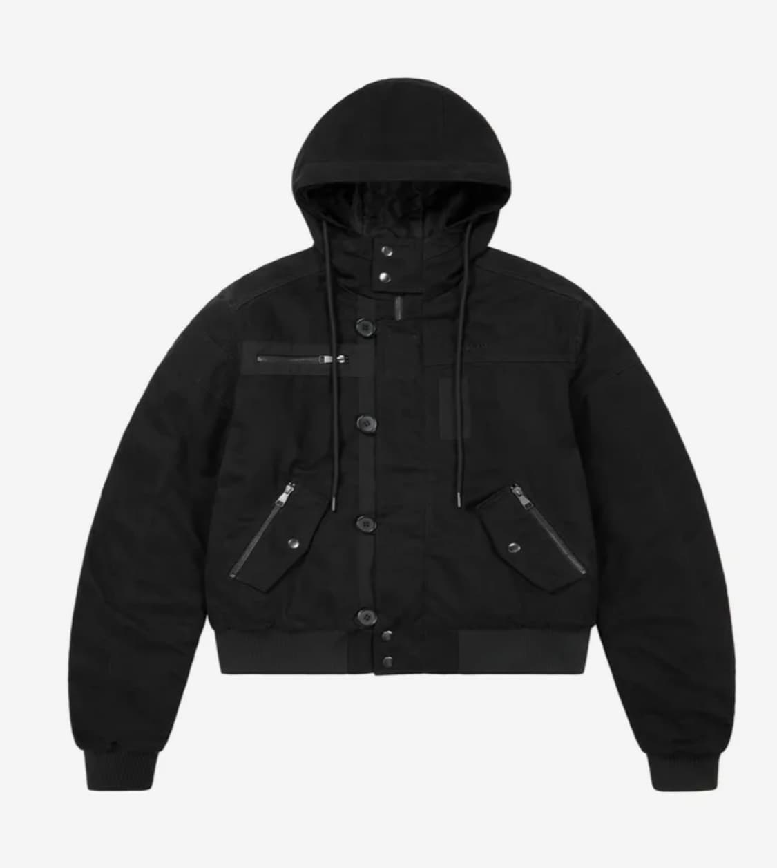 Button Placket Cotton Ma-1 Jacket 상품이미지1