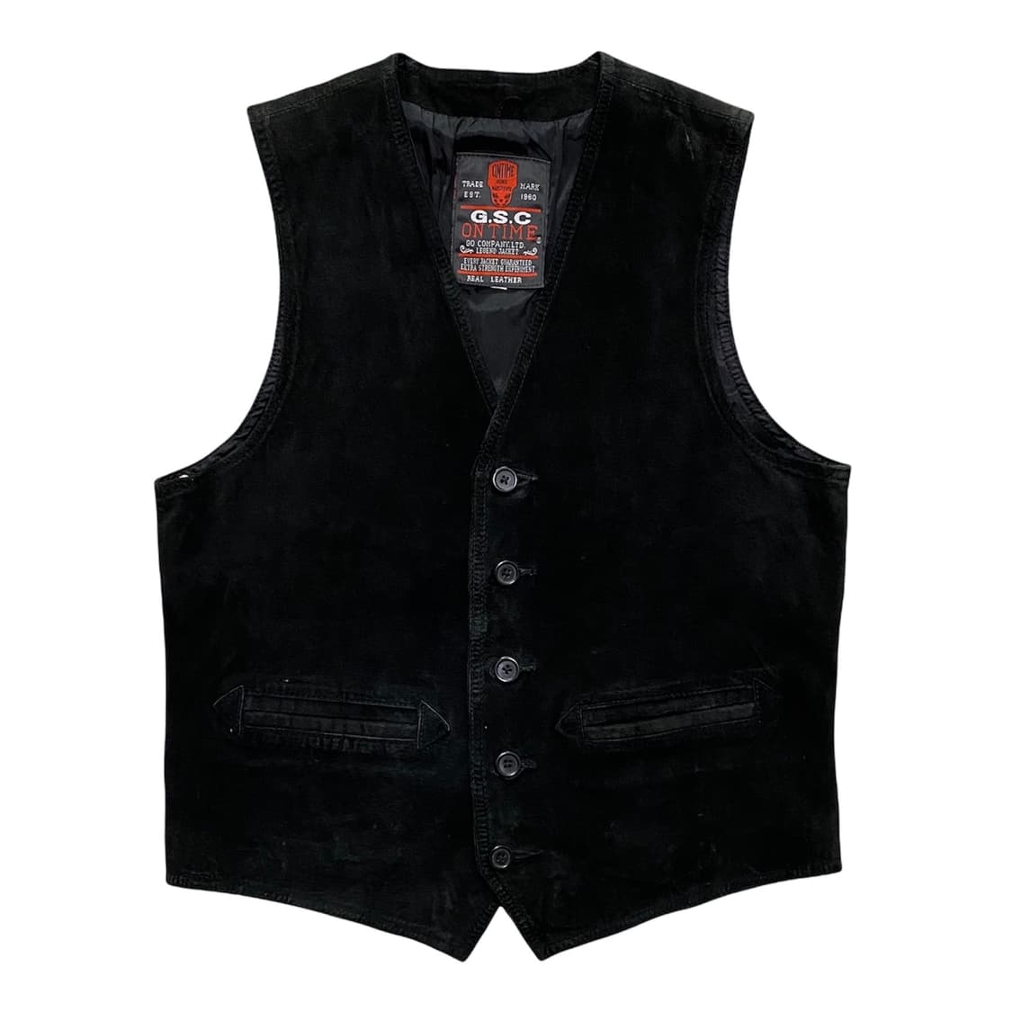 GSC 리얼 스웨이드 레더 베스트 상품이미지1