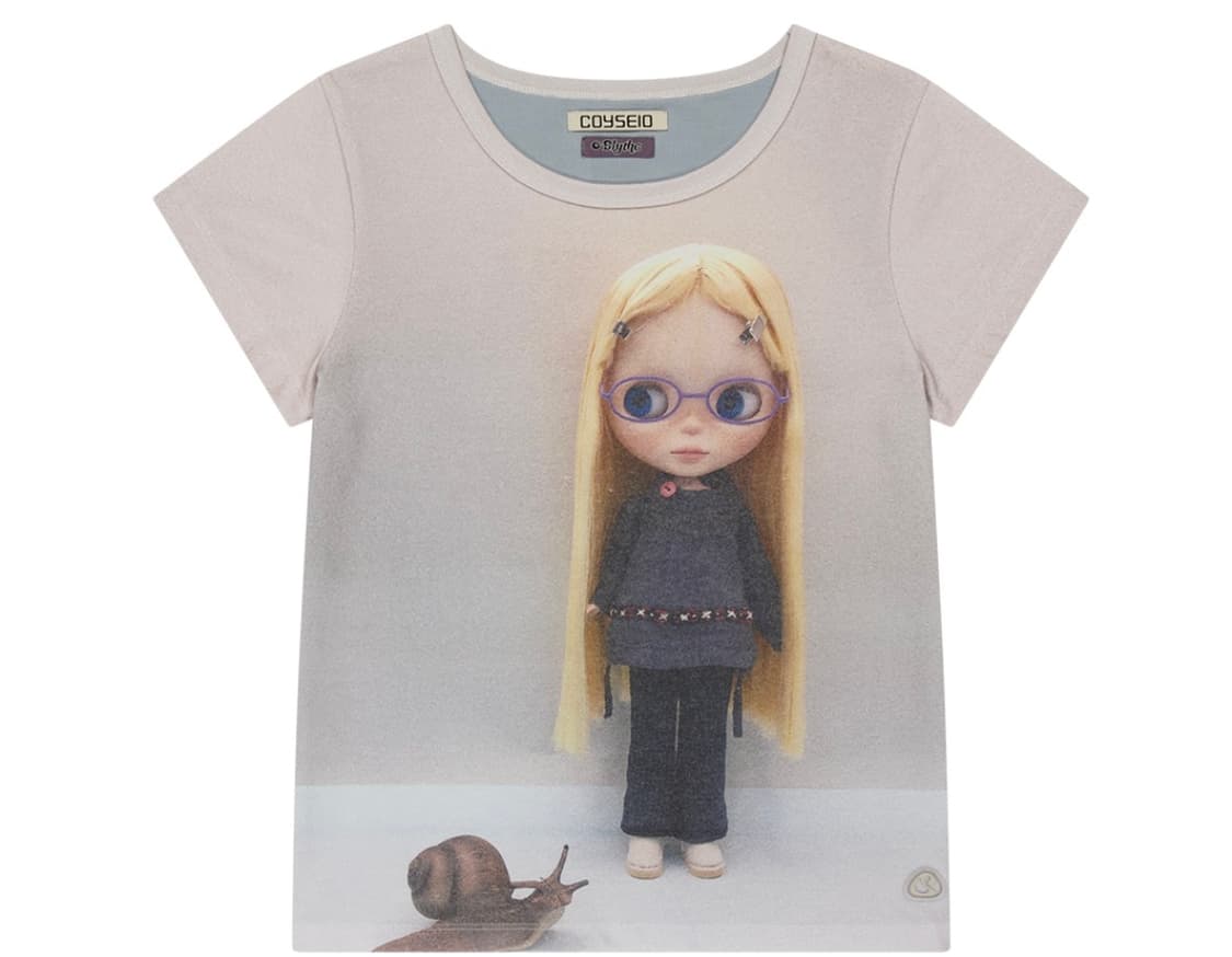 코이세이오  브라이스 돌 반팔티 티셔츠 라이트 블루 판매 상품이미지1