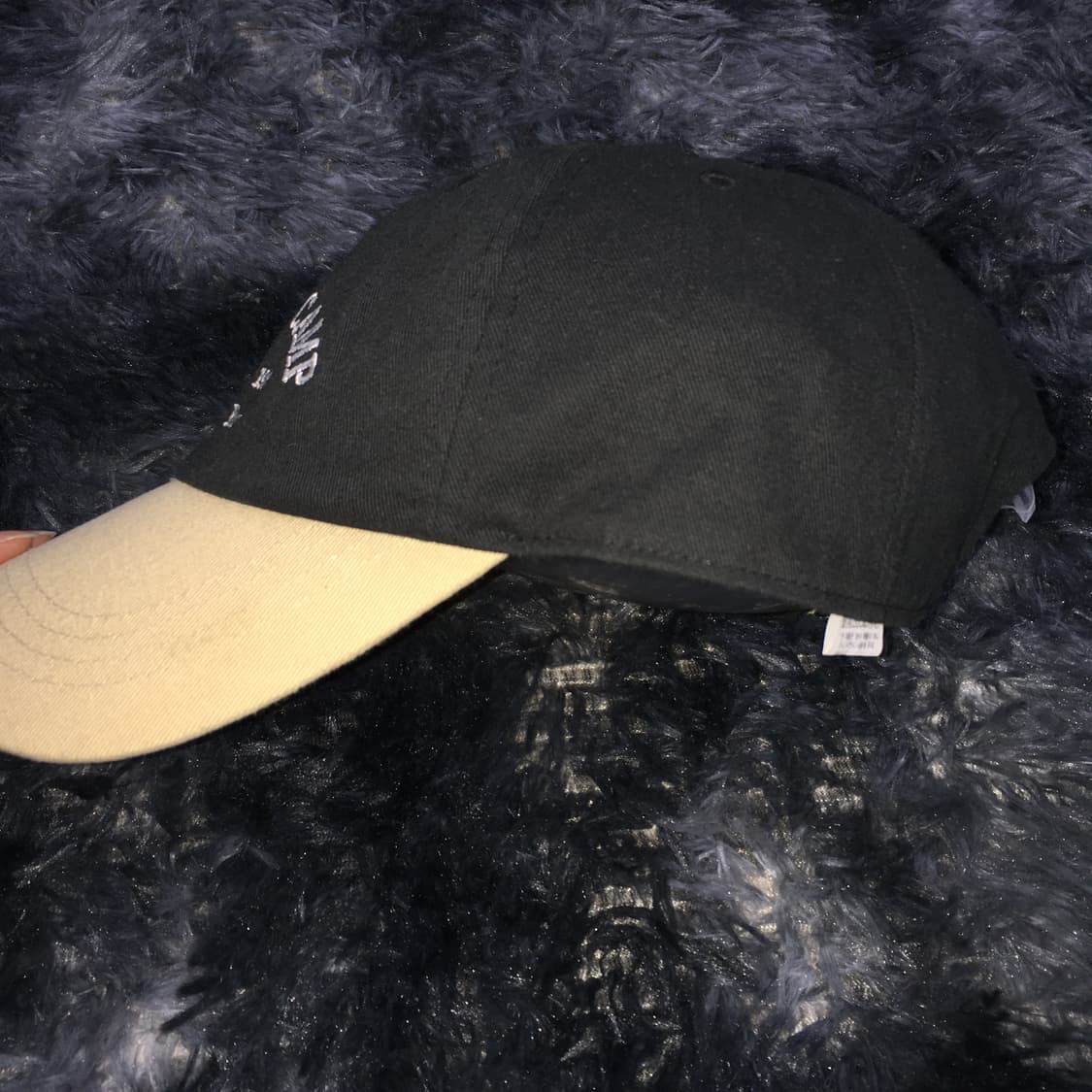 투티/0355 노스페이스 블랙 베이지 배색 캡 모자 스포티 빈티지 상품이미지4