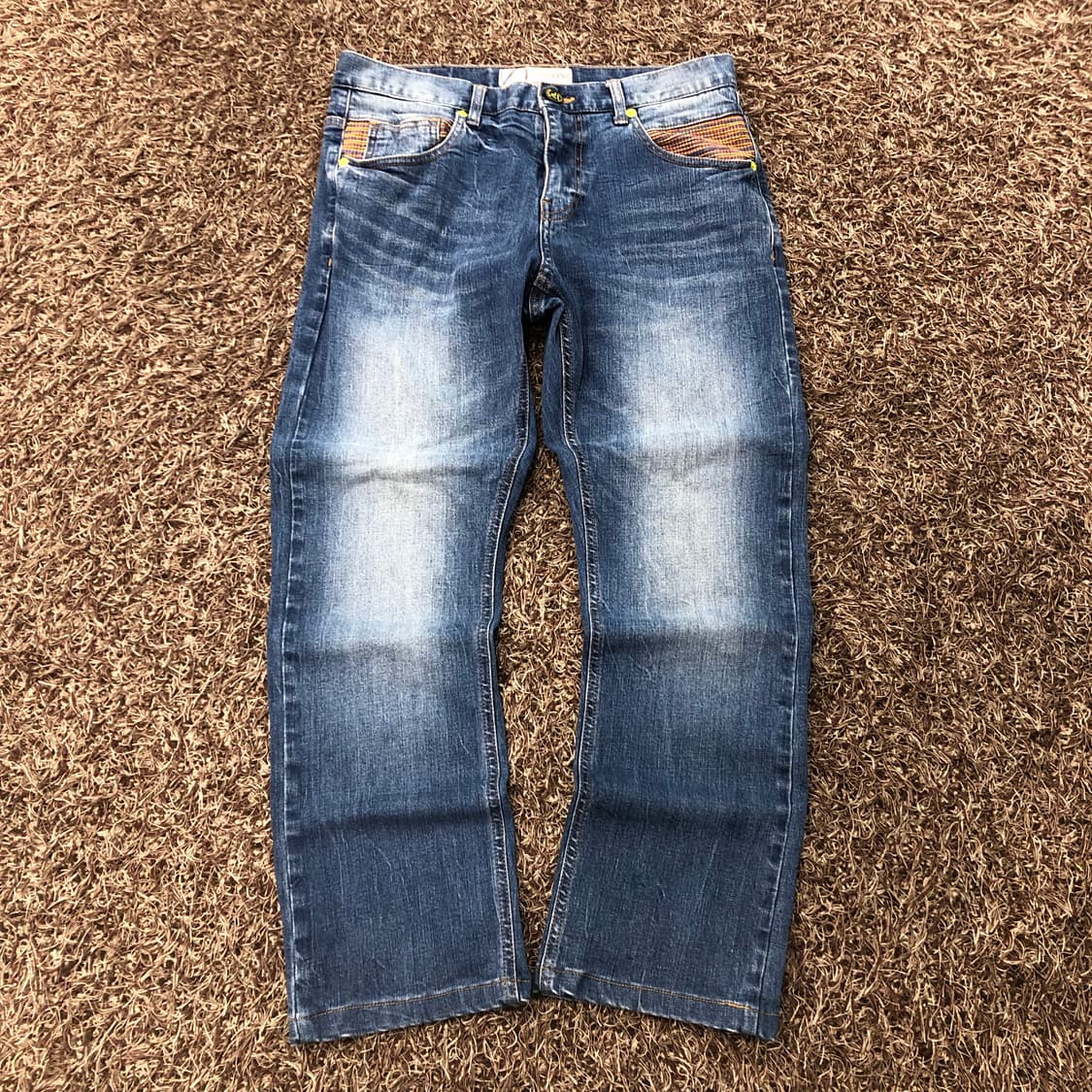 에비수 워싱 포켓 로고 데님 팬츠 상품이미지4