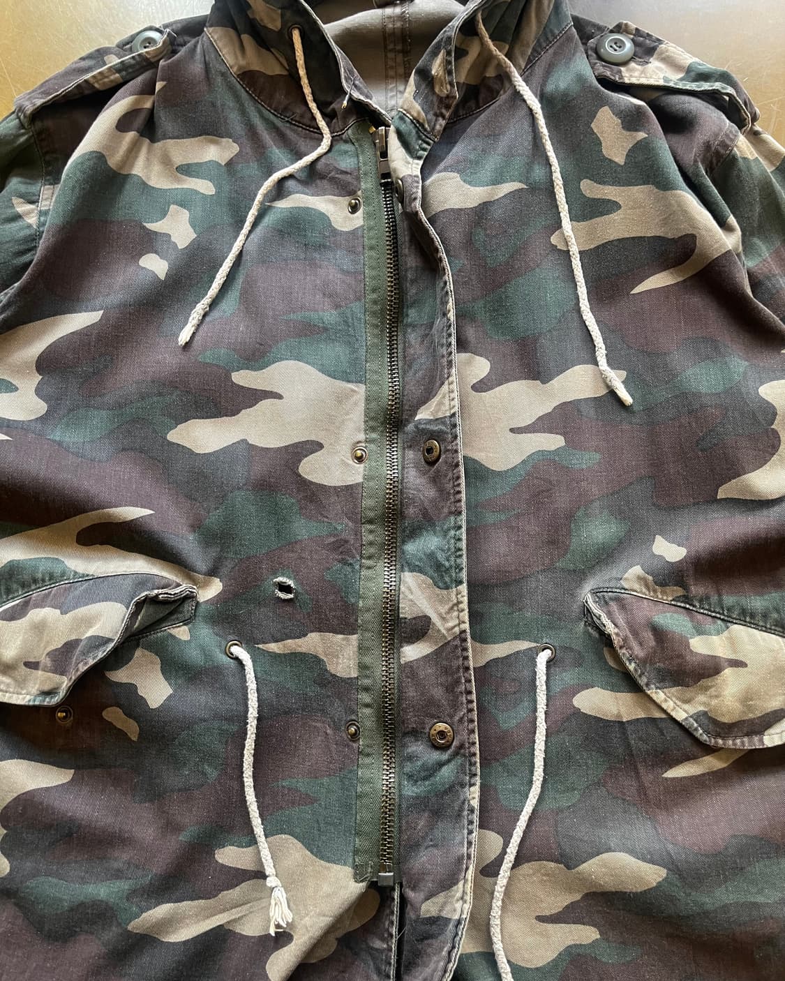 Jpn Vintage Camo Fishtail Hood Parka 상품이미지6