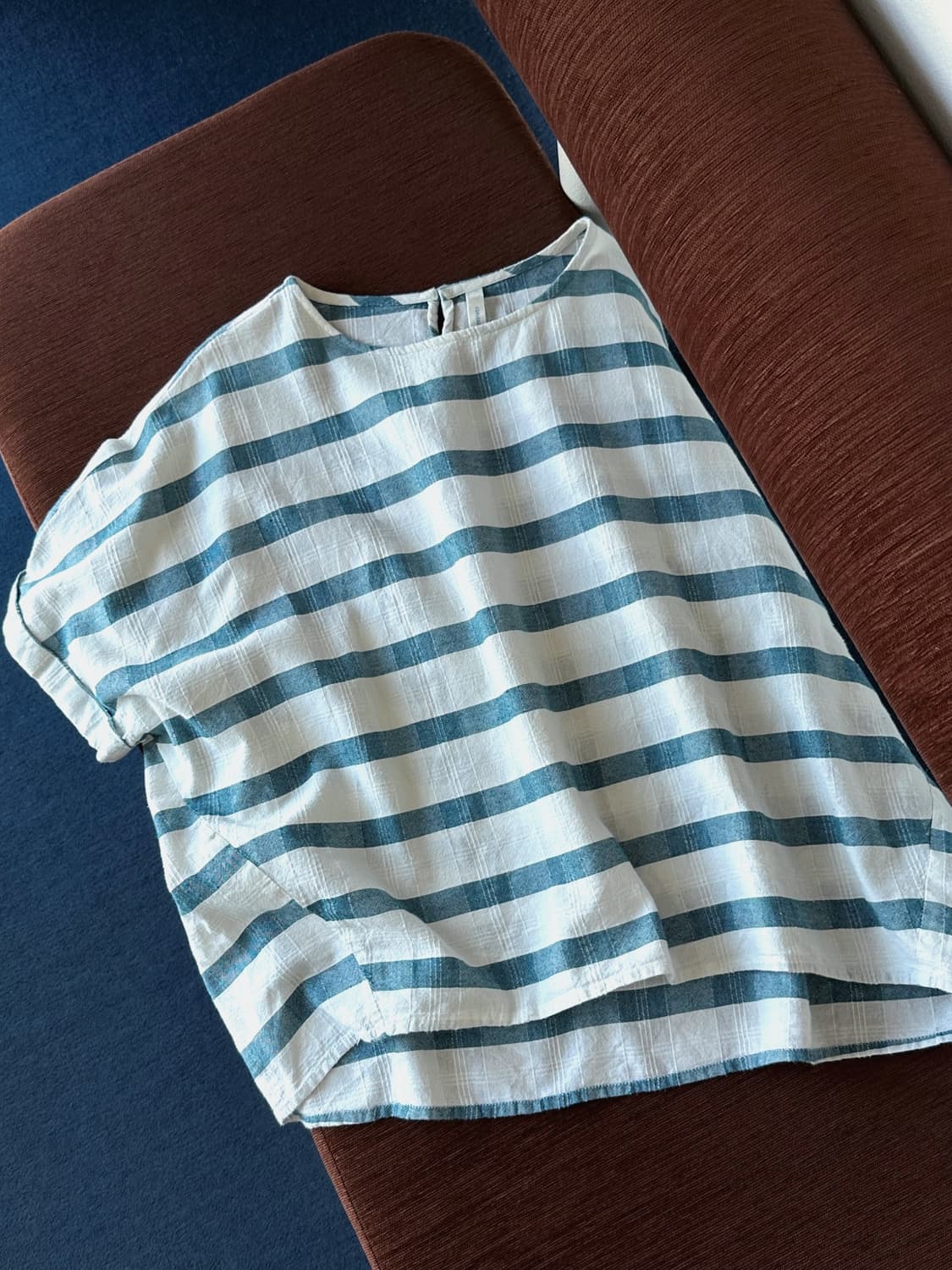 Wide sleeve jacquard fabric shirt top 상품이미지10
