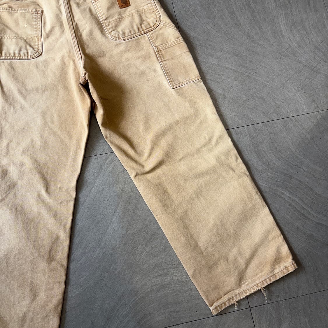 칼하트 오리지널 브라운 싱글니 카펜터 팬츠 상품이미지4