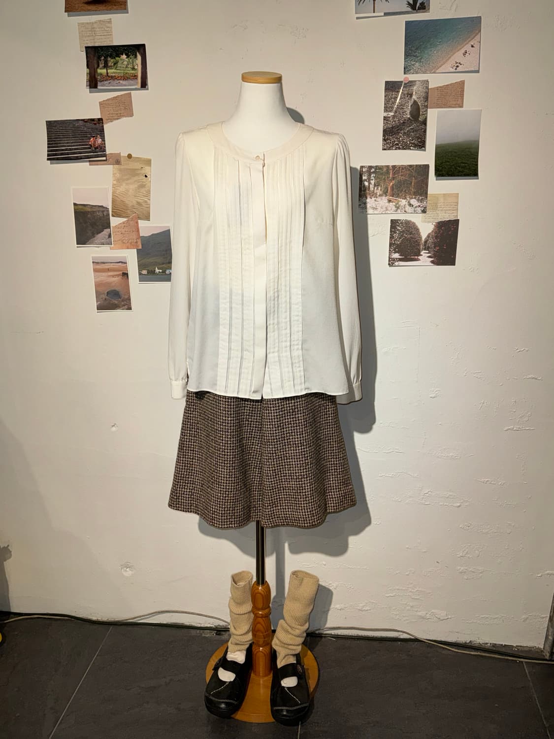 paul stuart 핀턱 블라우스 상품이미지2