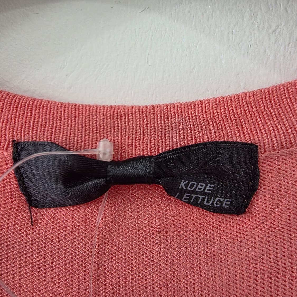 KOBE LETTUCE 코랄핑크 워셔블 라운드 니트 가디건 상품이미지8