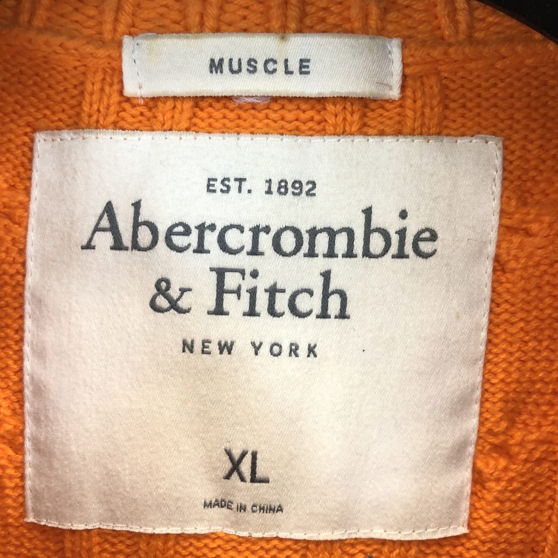 아베크롬비 자수로고 케이블니트 100  상품이미지5