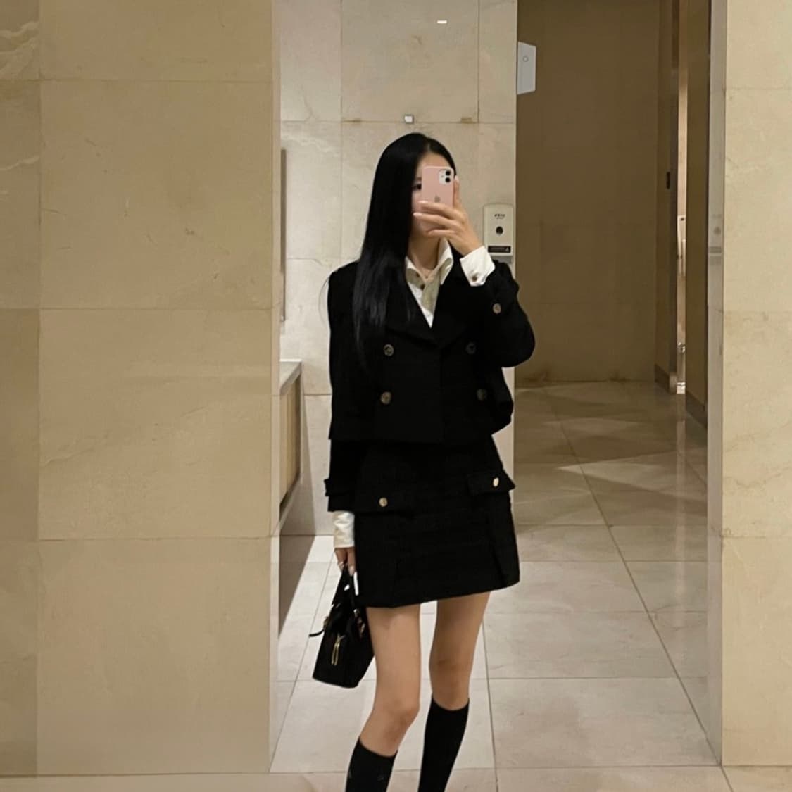 정품 미우미우 블랙 크롭 자켓 40사이즈 상품이미지9