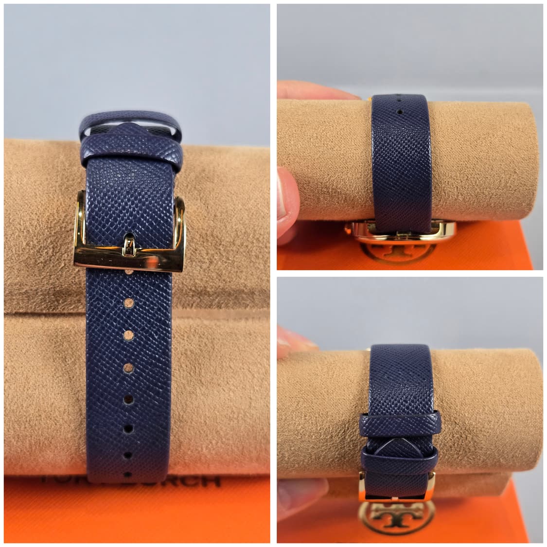 토리버치 베일리 금장 가죽 여성 손목 시계 네이비 정품 상품이미지7