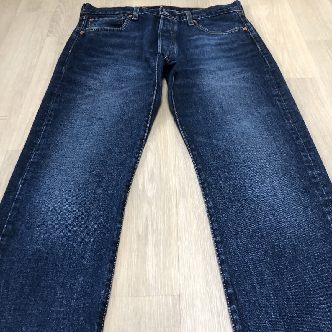 (34) 리바이스 Levi's 501 스트레이트핏 워시드 중청 데님 상품이미지3