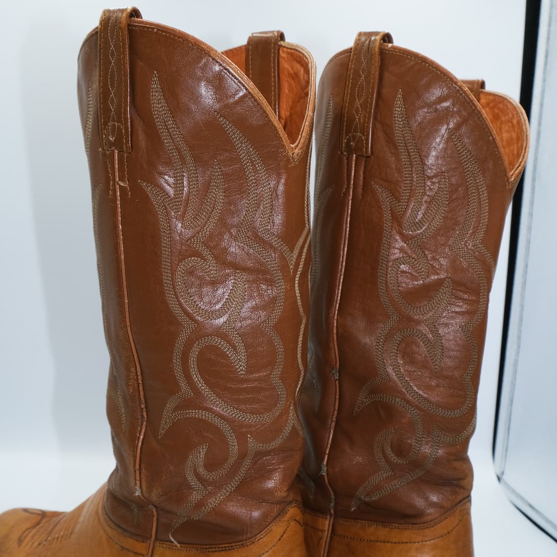 빈티지 J.Chisholm 웨스턴 레더 부츠 9D(270) BT27009 상품이미지7