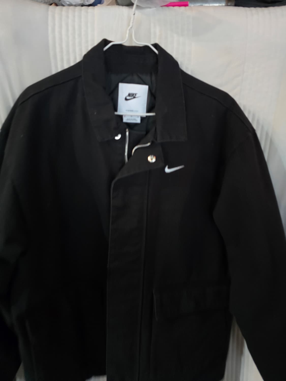 나이키 블랙 스우시 누빔 자켓 상품이미지1