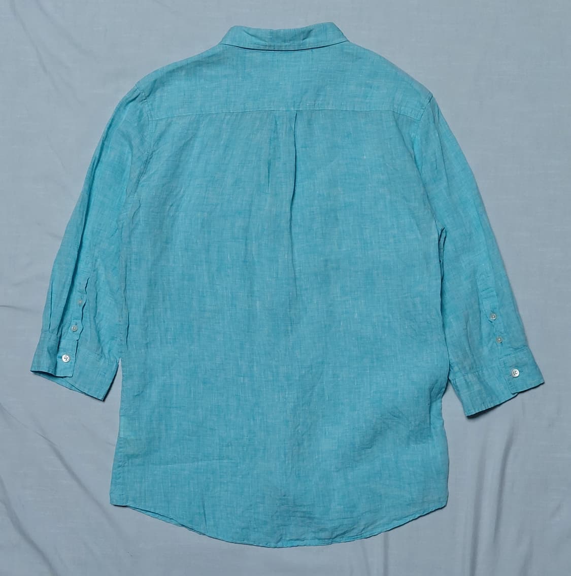 [M] 고스타 디 푸가 x 플랜더스 리넨 100% 7부 셔츠 (민트) 상품이미지8