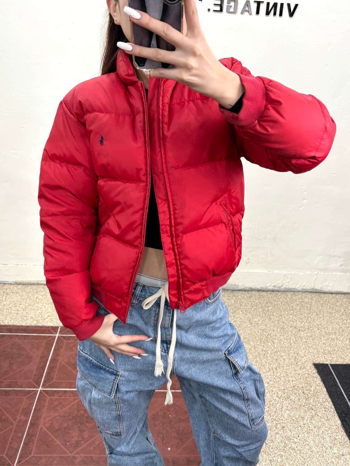 폴로 다운 패딩 상품이미지3