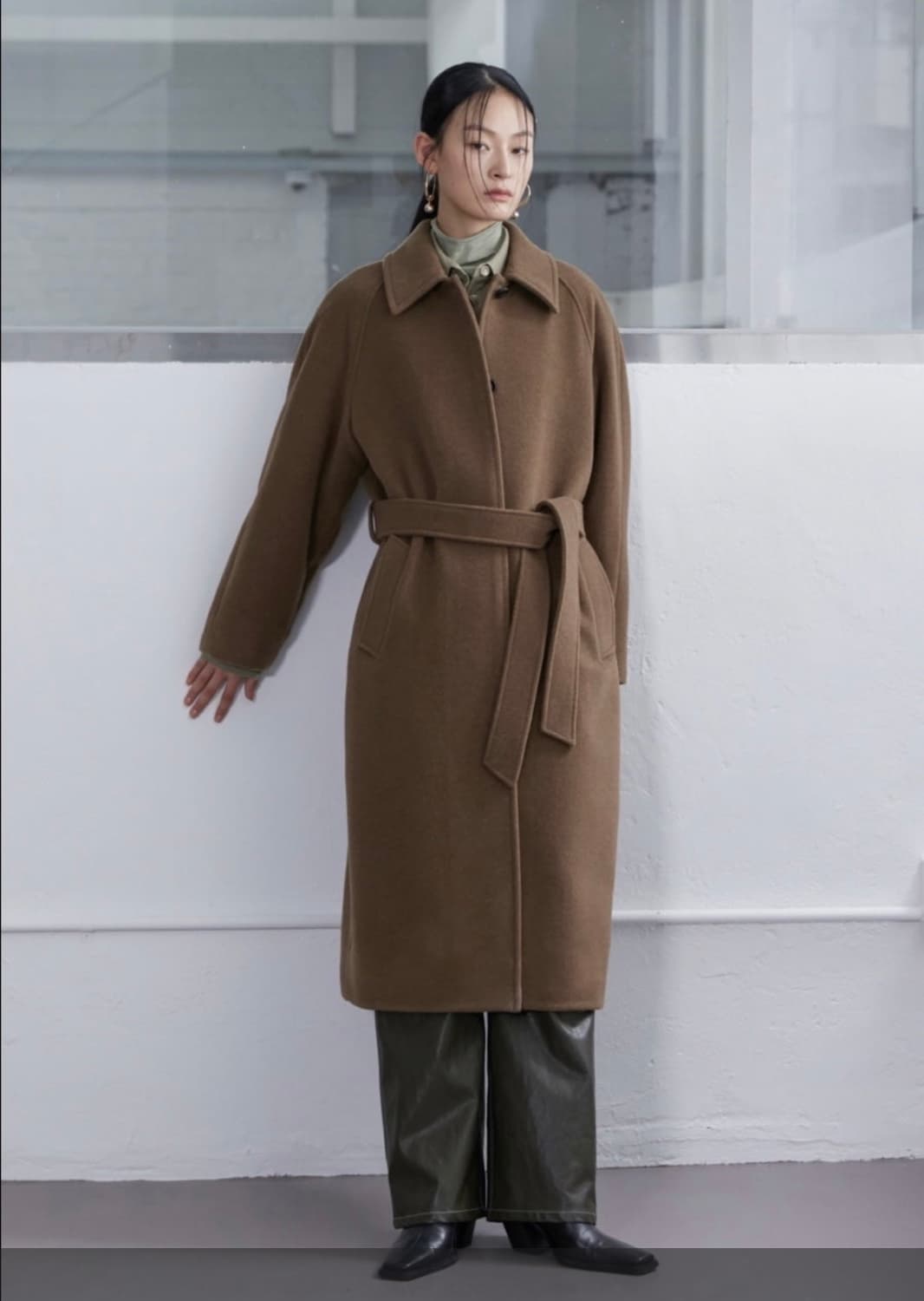 인사일런스 우먼 캐시미어 블렌드 로브 코트 S 상품이미지2