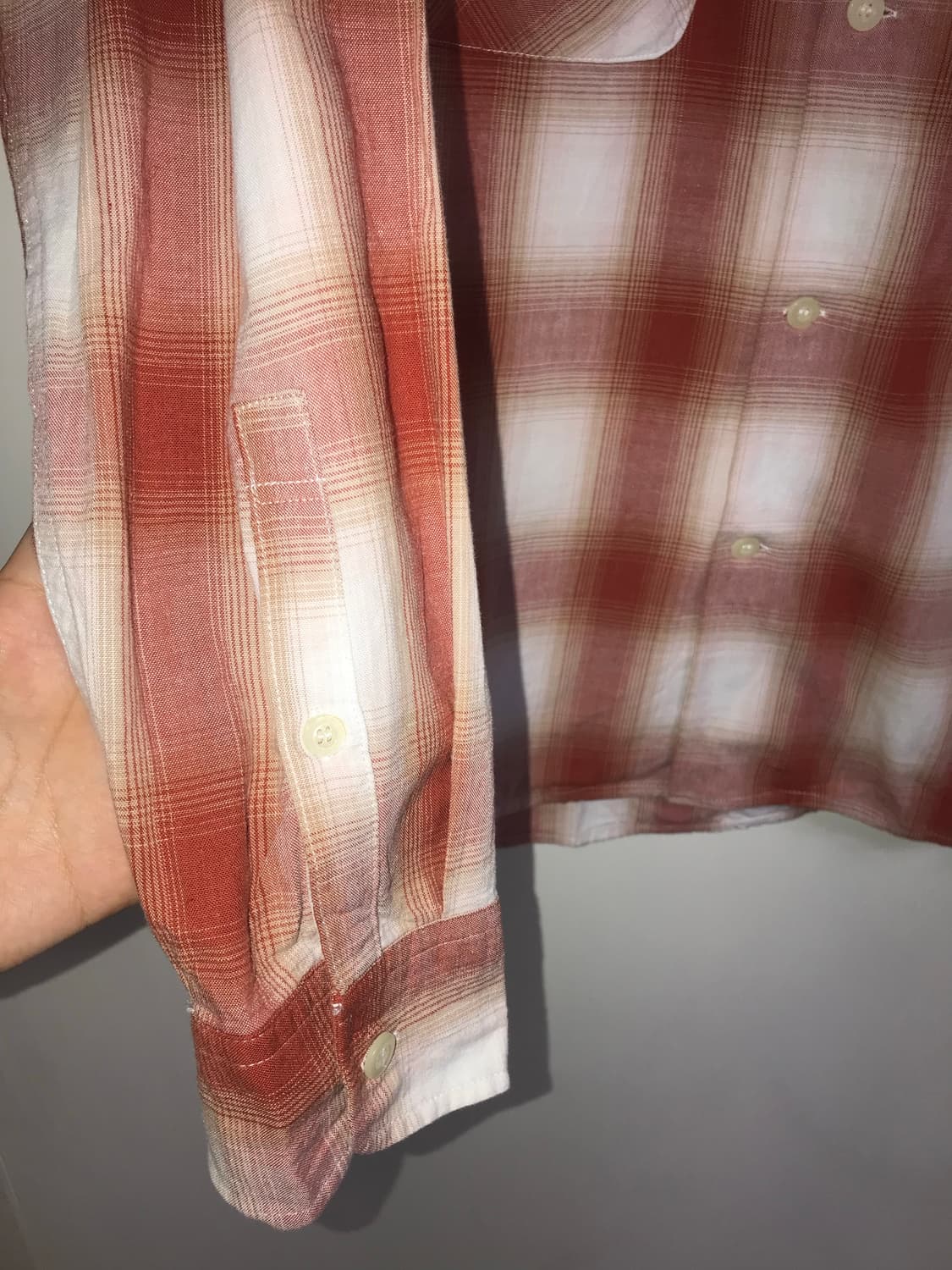 (UNISEX) VINTAGE E.L Ombre Check Shirts 상품이미지10
