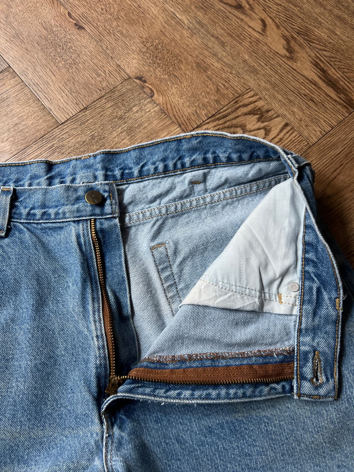 [36]칼하트 USA 미디엄블루 워크 데님 팬츠 상품이미지2