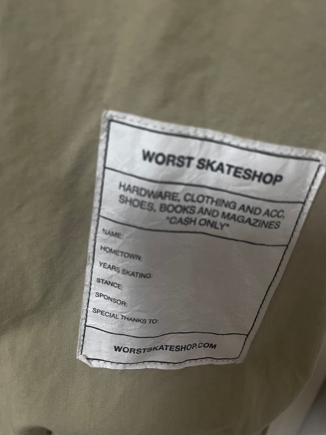 워스트스케이트샵 후드집업 M 상품이미지2