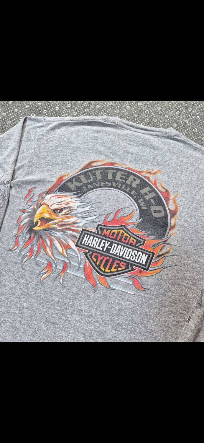 [M]00s Made US Made 할리데이비슨 슬리브 -4 상품이미지4