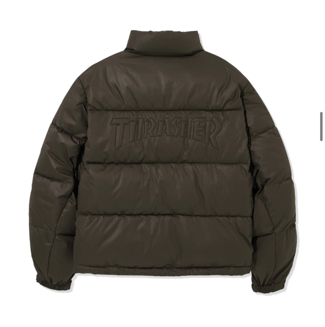 트레셔 엠보스 로고  숏 푸퍼 패딩 상품이미지5