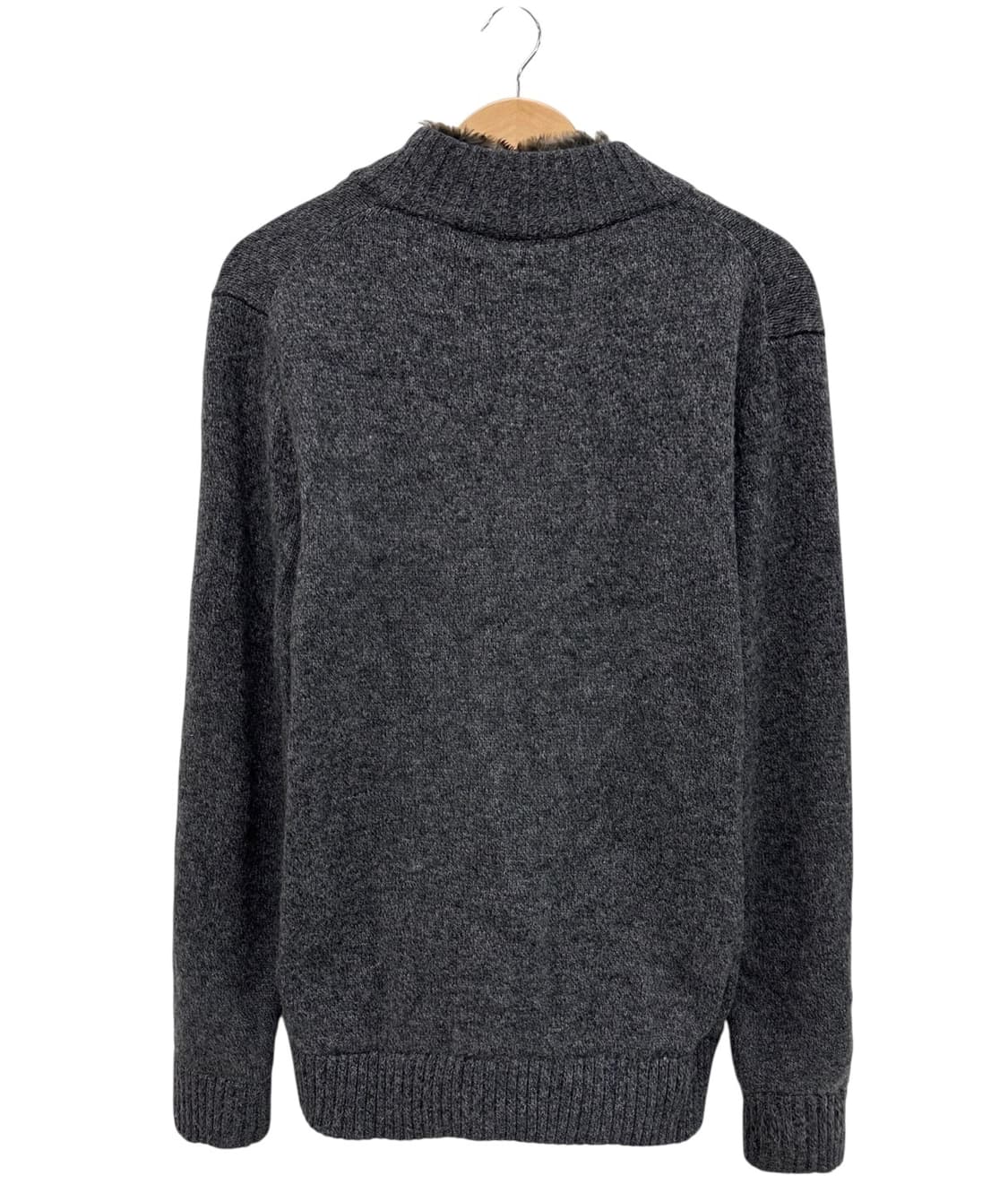 헤지스 울 니트집업 그레이 (XXL)  상품이미지10