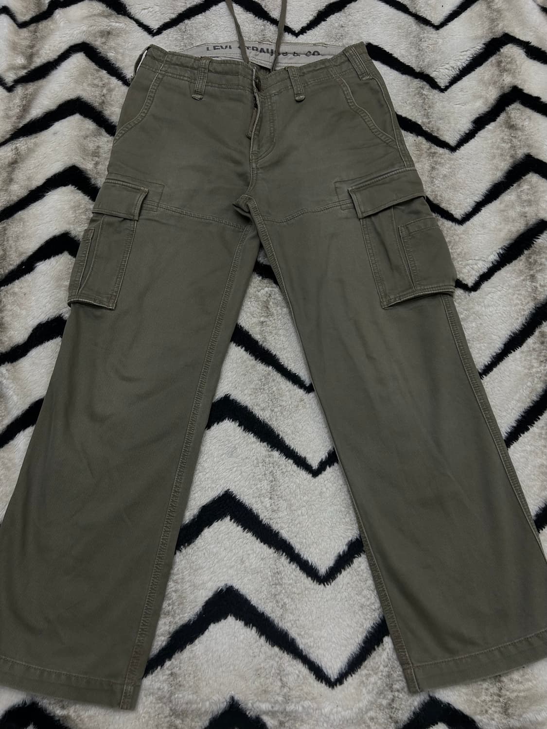 [32]리바이스 헤비코튼 카고팬츠/일본판/옅은카키 상품이미지3