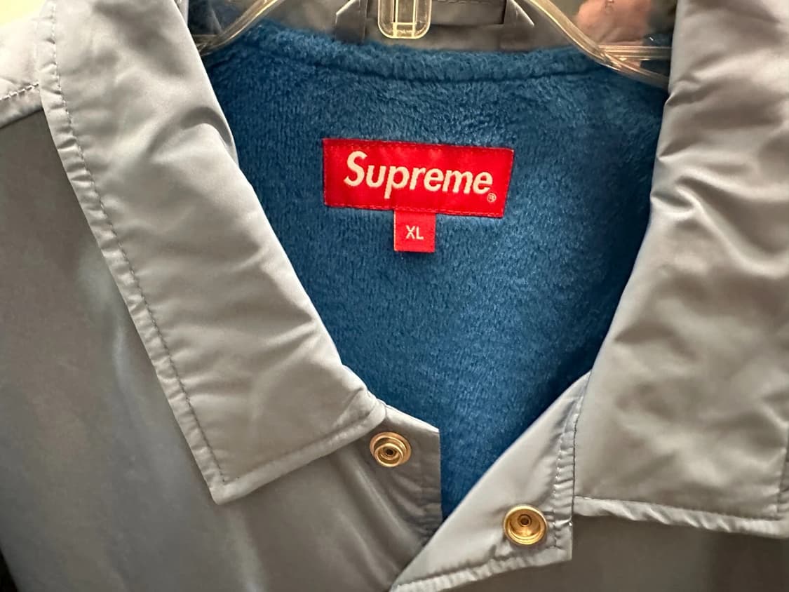 17FW 슈프림 아라빅 로고 코치 자켓 슬레이트 상품이미지3