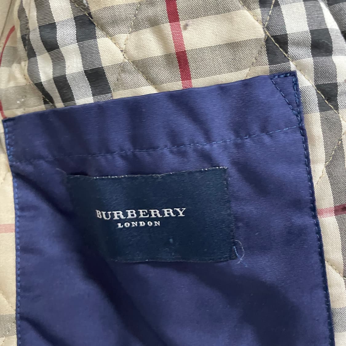 버버리 퀄팅 자켓 네이비 S 상품이미지5