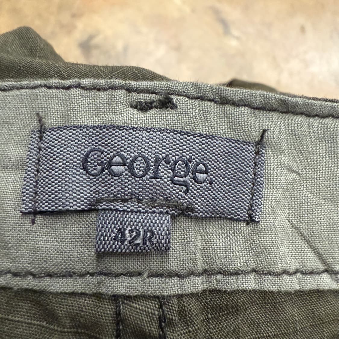 [정품] george 카키색 카고바지 벨트 세트 b17 상품이미지4