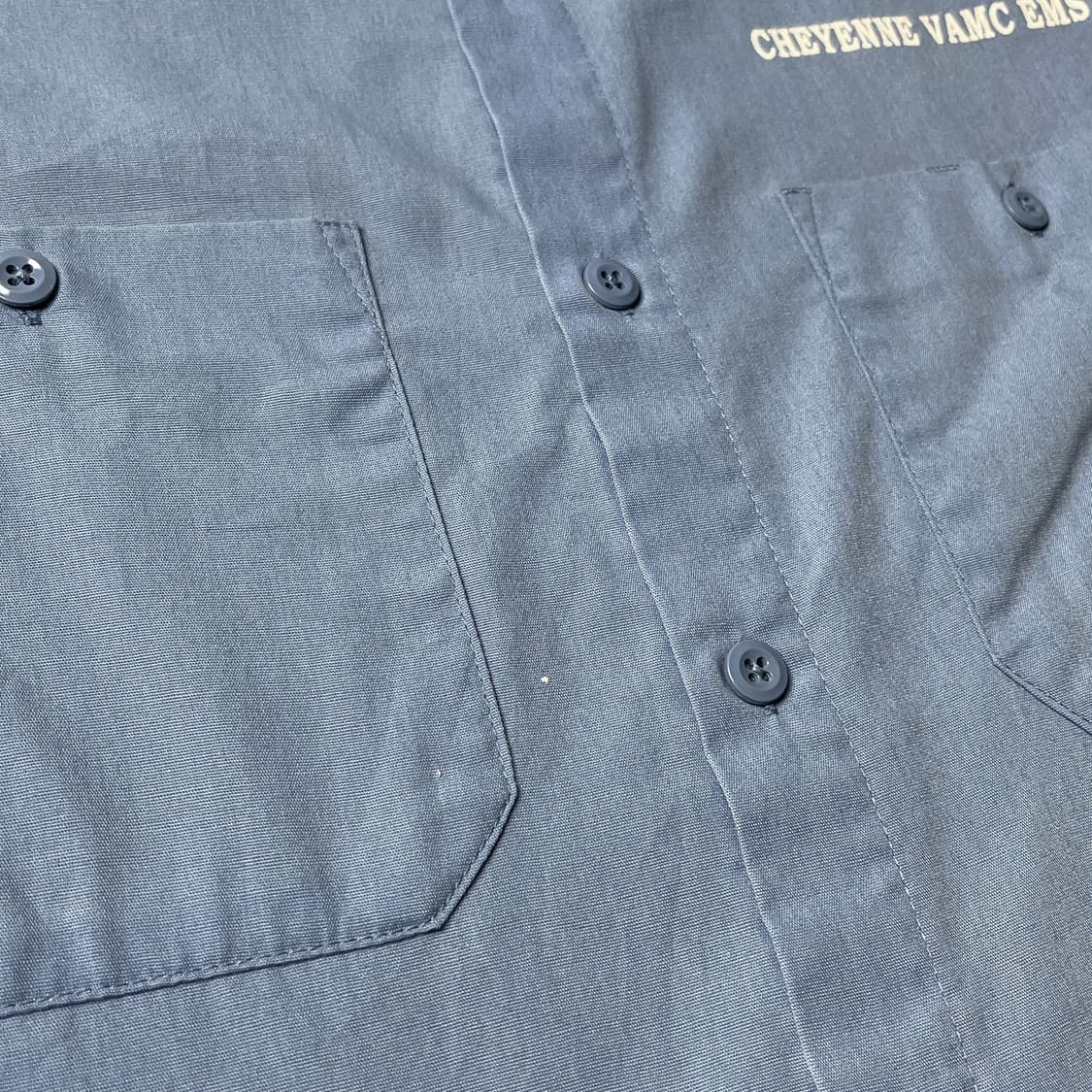 DICKIES 00s 디키즈 라이트블루 프린팅 반팔 워크셔츠 A01049 상품이미지4