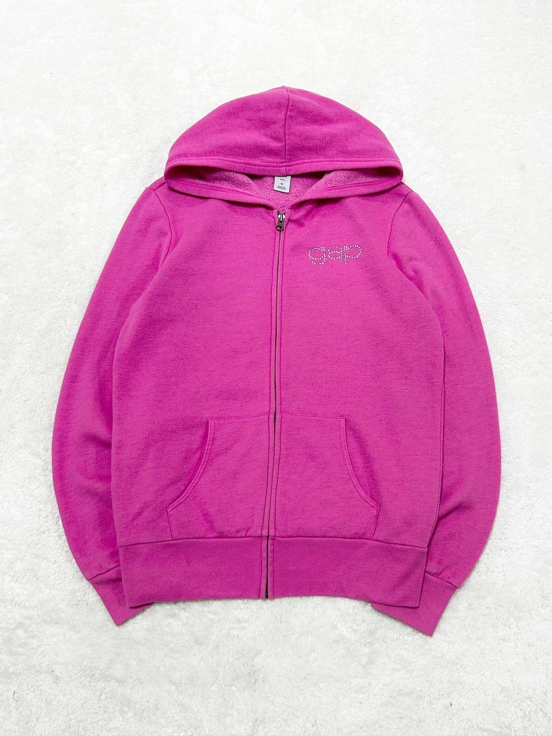 갭 큐빅로고 핑크 후드집업 상품이미지6