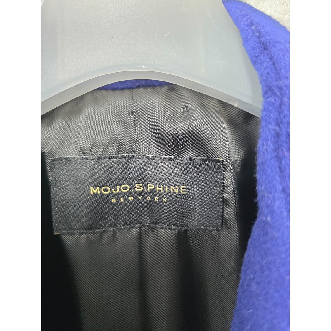 택포) 모조에스핀 블루 모직 코트 M  상품이미지2