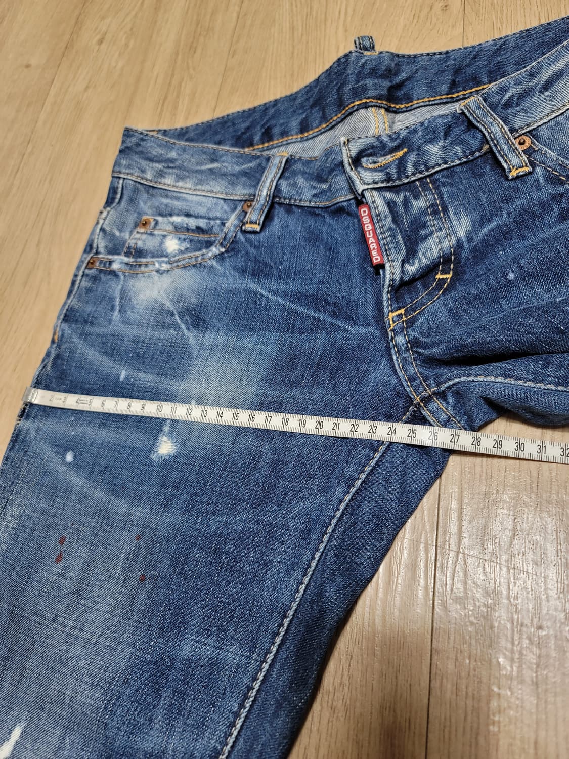 디스퀘어드2 여성 슬림 워싱 데님  S75LA0392 EU40 상품이미지4