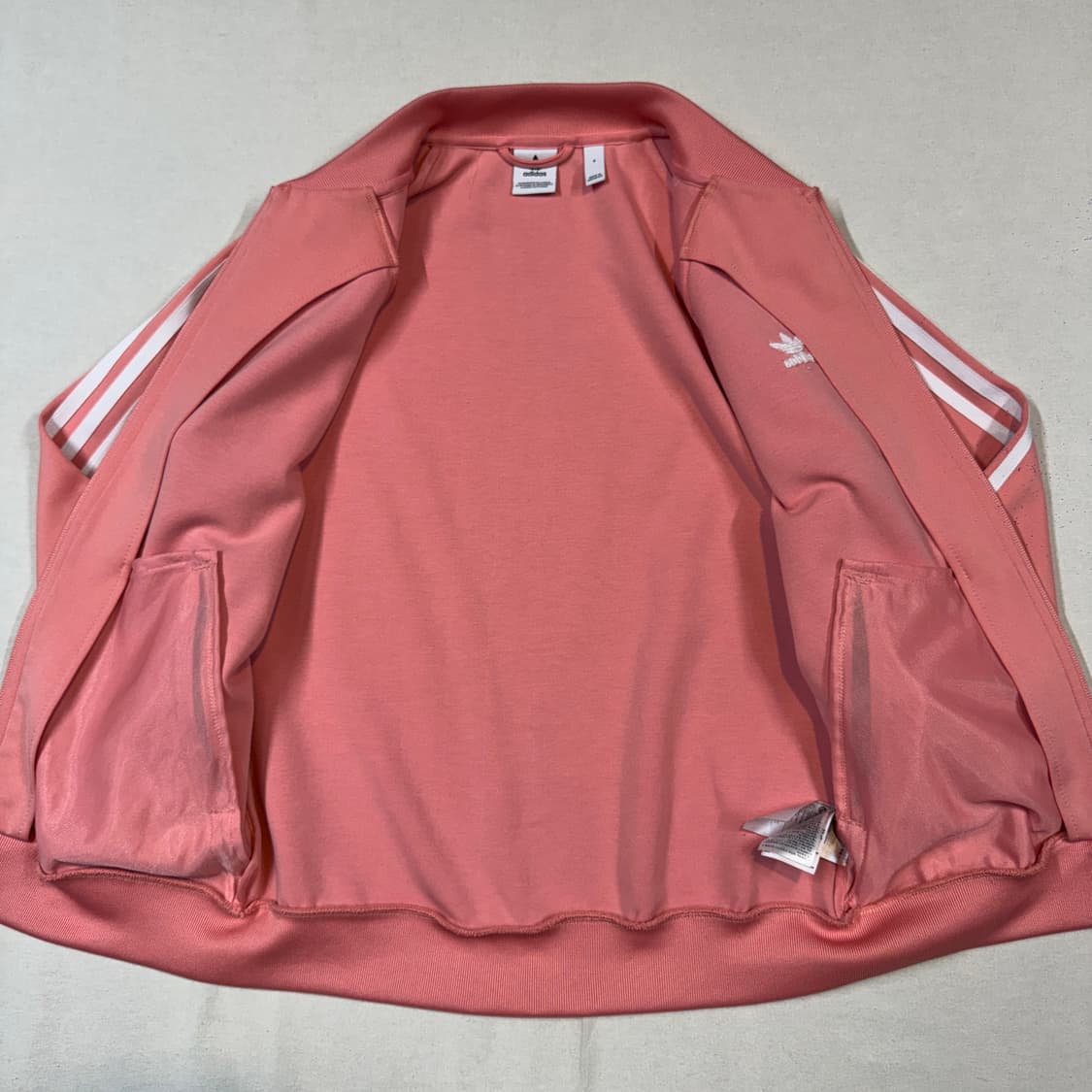 S) 아디다스 파이어버드 핑크 삼선 져지 트랙탑 집업 상품이미지5
