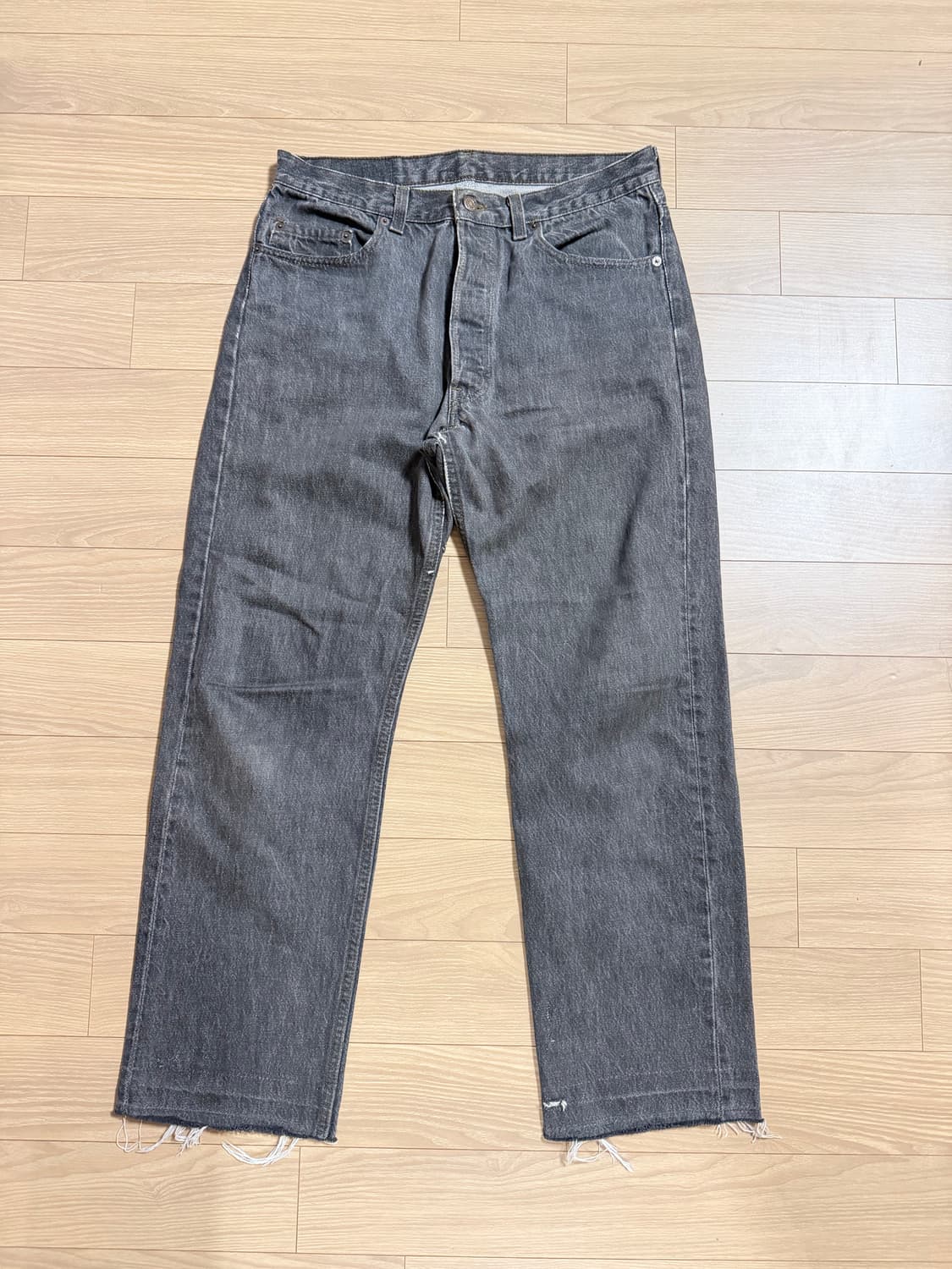 90s 리바이스 501 usa made 0658 연그레이 상품이미지1